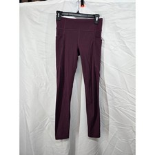 Athleta Girl High Rise Stash Your Treasures Tight Legging Burgundy XL 14