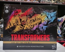 DENTED BOX Transformers Age of the Primes Decepticon Monstructor Combiner Set