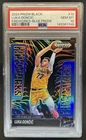 2024-25 Panini Prizm Black Luka Doncic Fireworks Blue Prizm #/199 Lakers PSA 10