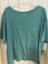 Blair Gingham Top. 3XL