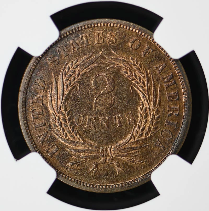 1870 Two Cent Piece 2C NGC PR66RB - Image 4 of 4