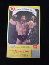 1987 Circle K Coca-Cola WWF Supermatch Card Unscratched 2 Hercules Bobby Heenan