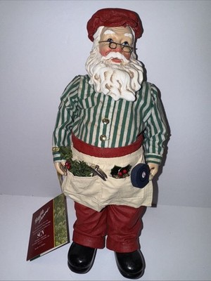 Santa Master Toymaker Clothtiques With Toy Box