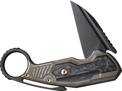 We Knife Co Ltd Yardbird Button Lock Bronze Folding Knife