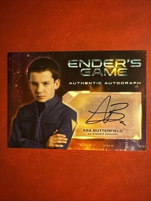2014 ENDER'S GAME AUTO: ASA BUTTERFIELD #A2 AUTOGRAPH ''ENDER WIGGIN''