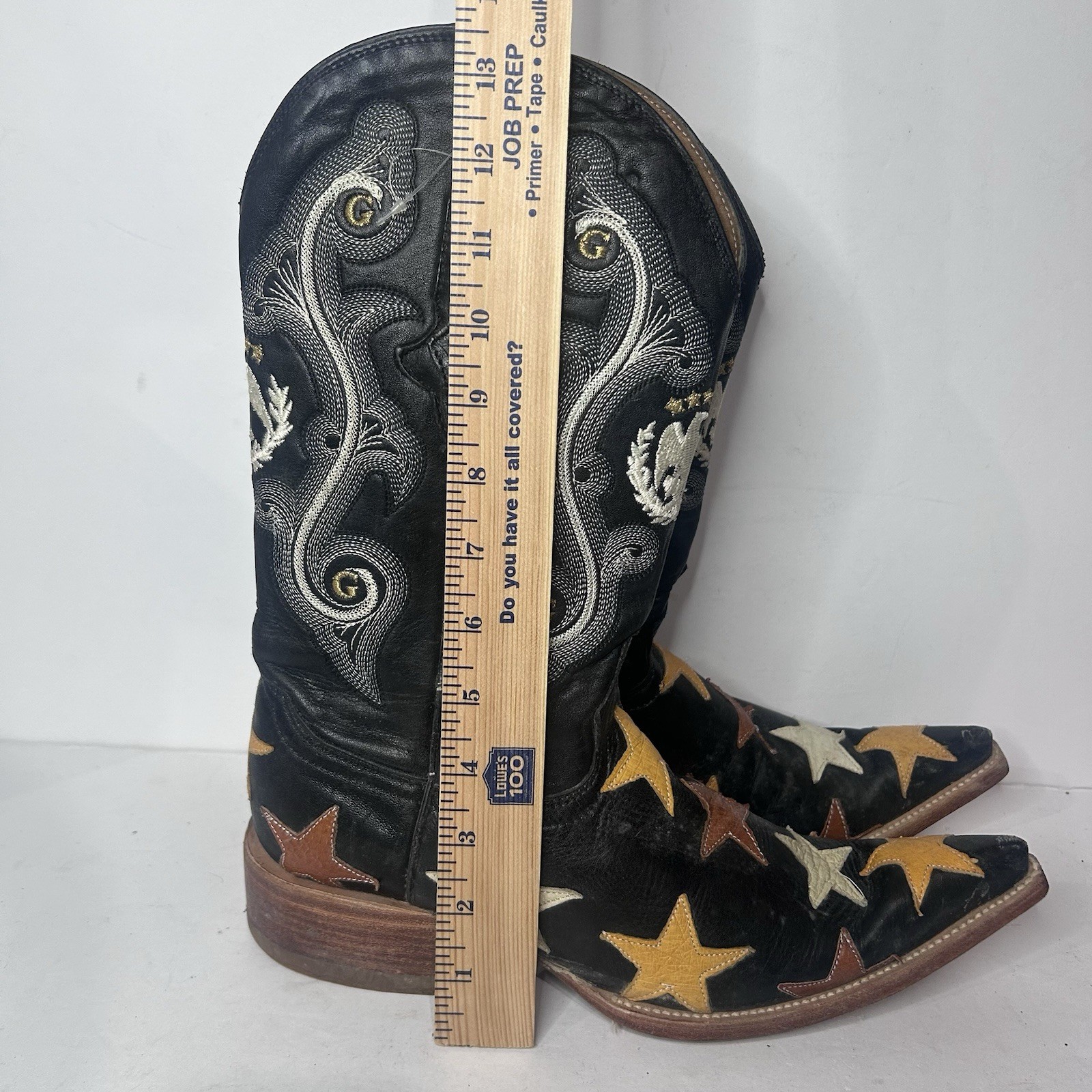 El General Men’s Bull Patterns Patchwork Western … - image 11