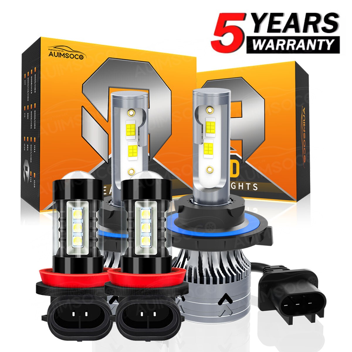 For Nissan Sentra 2004 2005 2006 2007-2012 6000K LED Headlights + Fog Bulbs Kit