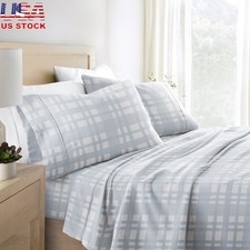 100 Cotton Flannel Deep Pocket 4 Piece Sheet Set Ultra Soft Cozy Bedding New