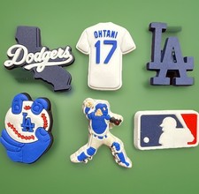 6-Pack Los Angeles Dodgers For Crocs Shoe Charms Ohtani World Series Croc Charm