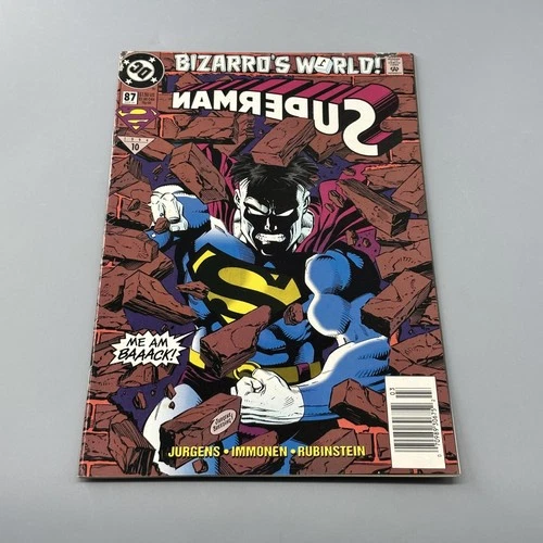 Vintage 1994 DC Comics Superman #87 Bizarro's World Comic Book March Jurgens