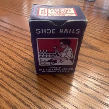 Vintage Full Box 4/8 Cobblers' Nails Holland Mfg Co USA Advertising Graphics