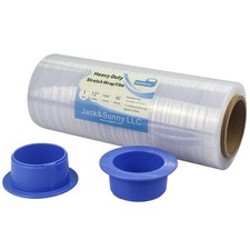 Clear Wrap Film 12 inch x 1000ft 80 Guage with 1 Pair of Plastic Hand Saver I...