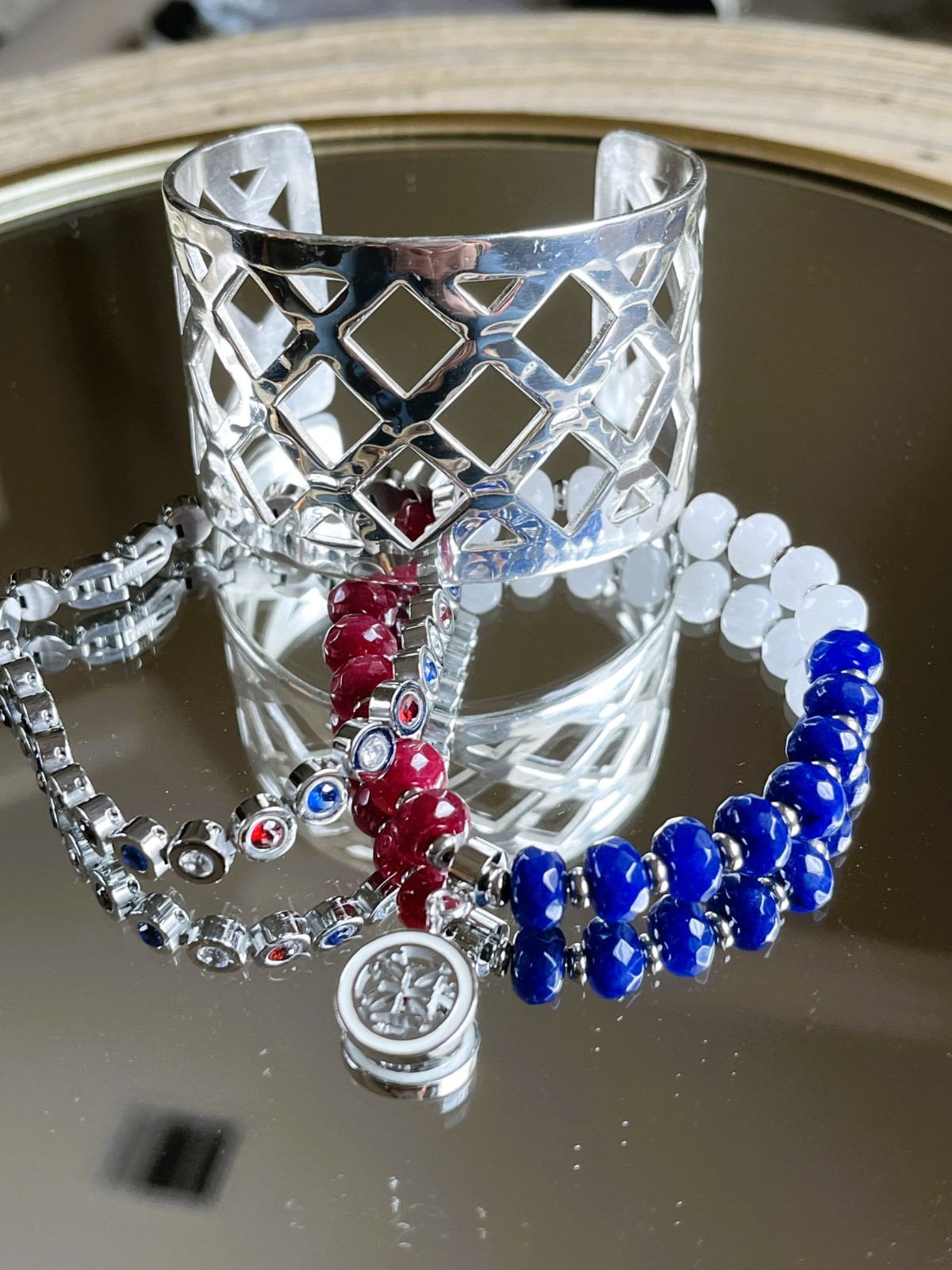 Rustic Cuff Stackable Mixable Bracelet Sets - image 1