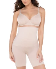 Miraclesuit Women's Comfy Curves Hi-Waist Thigh Slimmer Shapewear 2519 - Nude-XL
