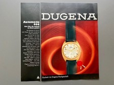 Dugena Automatic 444 Eine Uhr, die einfach... 1968 Vintage Ad Werbung Reklame V5