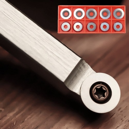12mm Round Carbide Inserts Replacement Cutters for Wood Lathe Turning Tool - Picture 5 of 12
