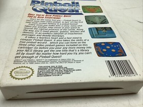 Pinball Quest NES Nintendo Authentic! Cartridge, Box, Styrofoam & sleeve Rare!