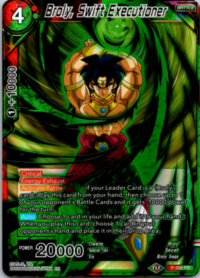 Broly, Swift Executioner - P-205 - PR - Foil (Gold Stamped) NM