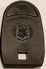 S&W M&P Black Magazine Base Pad SQUARE Hole Floor Plate Full Size 9mm 1.0 2.0