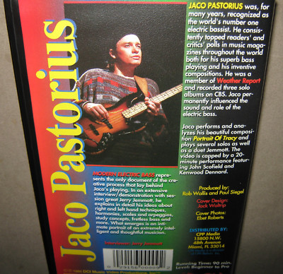 JACO PASTORIUS Modern Electric Bass VHS Instructional Video John Scofield + DVD JACO PASTORIUS Modern Electric Bass VHS Instructional Video John Scofield + DVD