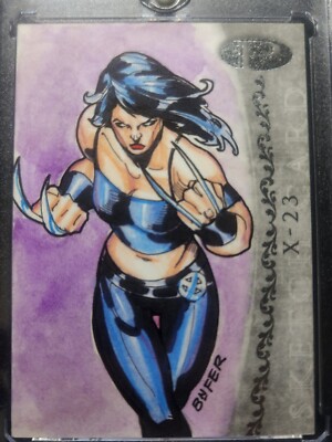 2012 Marvel Premier X-23 Base Sketch Card Bienifer BNFER Flores Artist 1/1