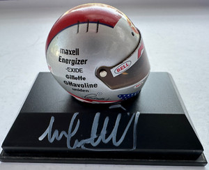Michael Andretti - Autographed 1996 Bell Helmet Replica 1:8 Minichamps