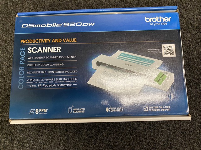Brother DS-920DW Wireless Duplex Mobile Color Page Scanner for sale