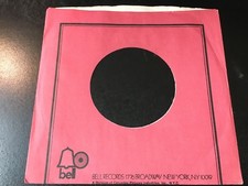 Bell Records Company Sleeve for 7"  VG 