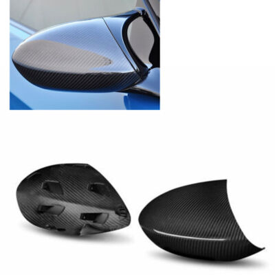 Carbon Fiber Side Door Mirror Cover Cap For BMW E90 E92 E93 M3 1M E82 Clip On CO