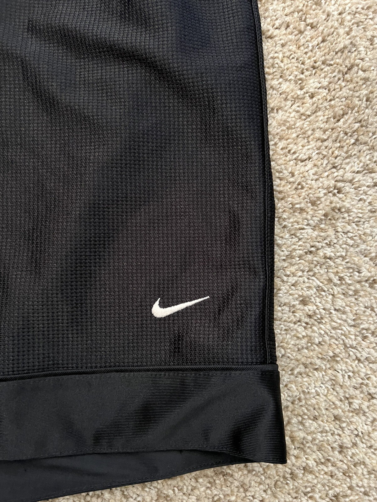 Vintage Nike Basketball Shorts Y2K Black Shiny Dazzl… Gem