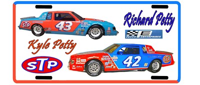 Vintage looking STP Racing Team 42/43 Kyle /Richard PETTY - License ...