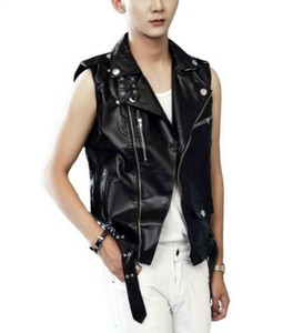 biker sleeveless jacket