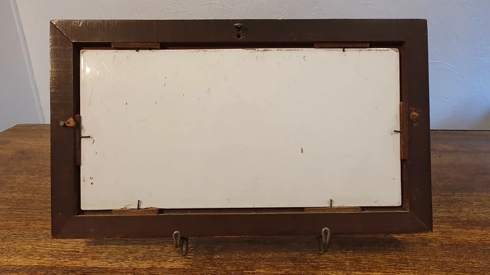 Tableau Huile sur Plaque  porcelaine Époque Napoléon III décor Fleur Et Oiseau  - Photo 3/4