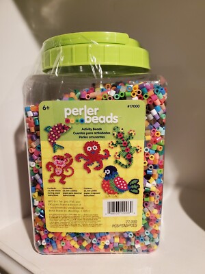 Perler 22,000 Multi-Mix Bead Jar, Assorted Fuse Bead Colors, Ages and up 