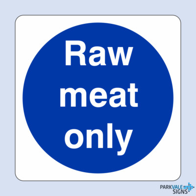 Raw Meat Only Catering Sign