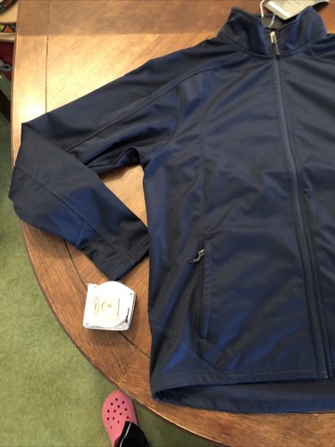 Eddie Bauer Trail Soft Shell Jacket Mens XL Blue New Fleece Lined New - Picture 2 of 13
