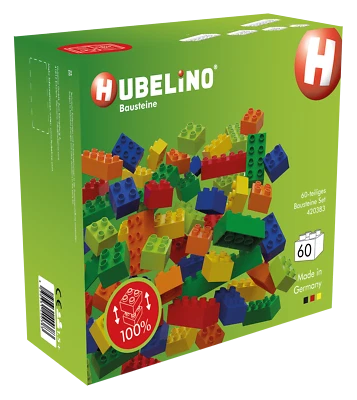 Hubelino Bausteine Set 60 Teile - kompatibel mit anderen Bausteinen