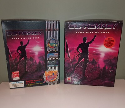 Supremacy Your Will be Done Commodore Amiga, Original Poster, Limited Edition