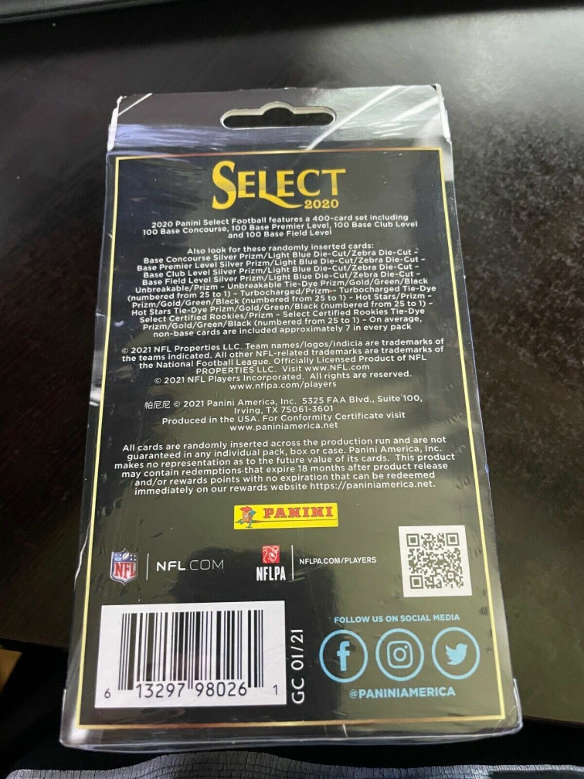 NEW 2020 Panini NFL Select Football (Hanger Or Mega Box) Cards | eBay