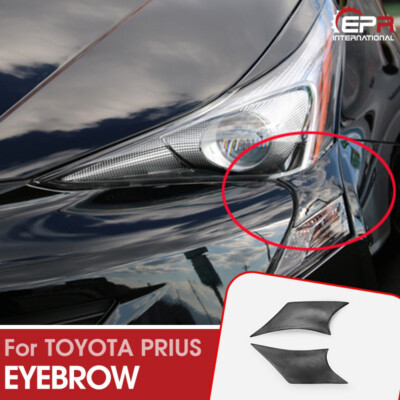 For 15-18 ZVW50 Prius VRT Type FRP Unpainted Headlight Eyebrow (Pre-facelift)