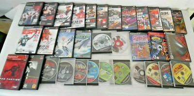 PlayStation 2 (Lot of 33) PS2 Video Games Tested, (Sports, Kid Games & More)