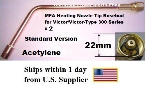 MFA Heating Nozzle Tip Rosebud for Victor/Victor-Type 300 Series
