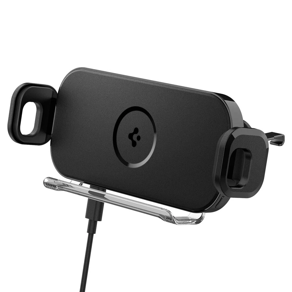 For Galaxy Z Fold 4 & 3 Wireless Car Charger | Spigen [OneTap] Car Mount Airvent - Image 2 of 4