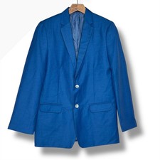 Young Kings by Steve Harvey Boys Blazer Jacket Size 18 Regular Medium Blue