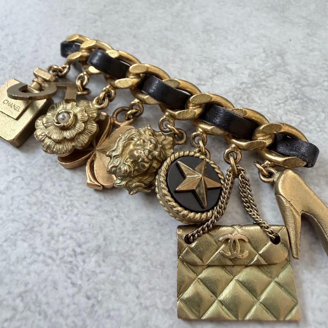 Rare CHANEL Vintage Brooch Icon Charm 94P Used
