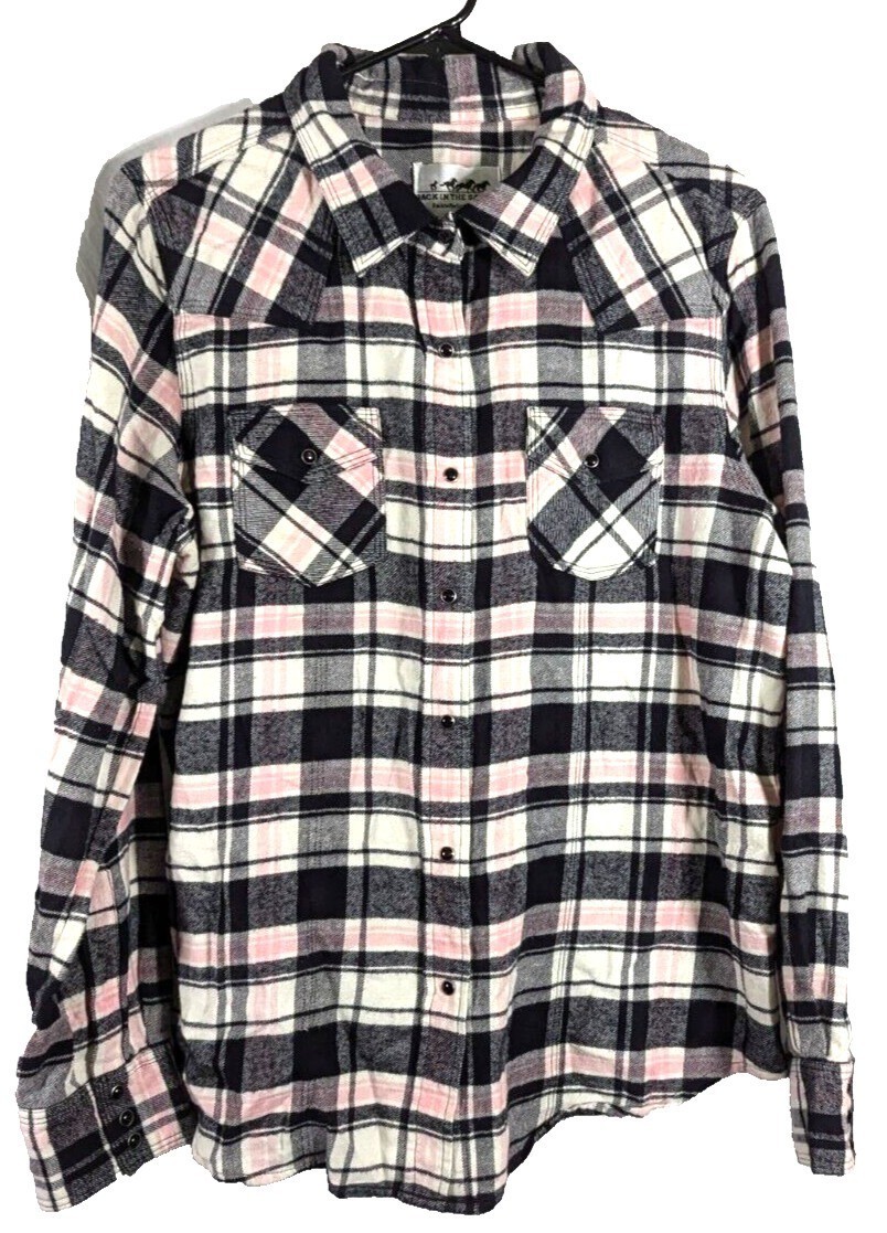 Back in the Saddle women's flannel multicolor M preowned View 2