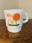 Vtg Anchor Hocking Oven Proof McDonald's Good Morning Coffee Cup Mug Item # 312