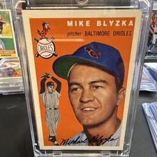 Topps 1994 Archives The Ultimate 1954 Set Mike Blyzka Orioles #152 Autograph