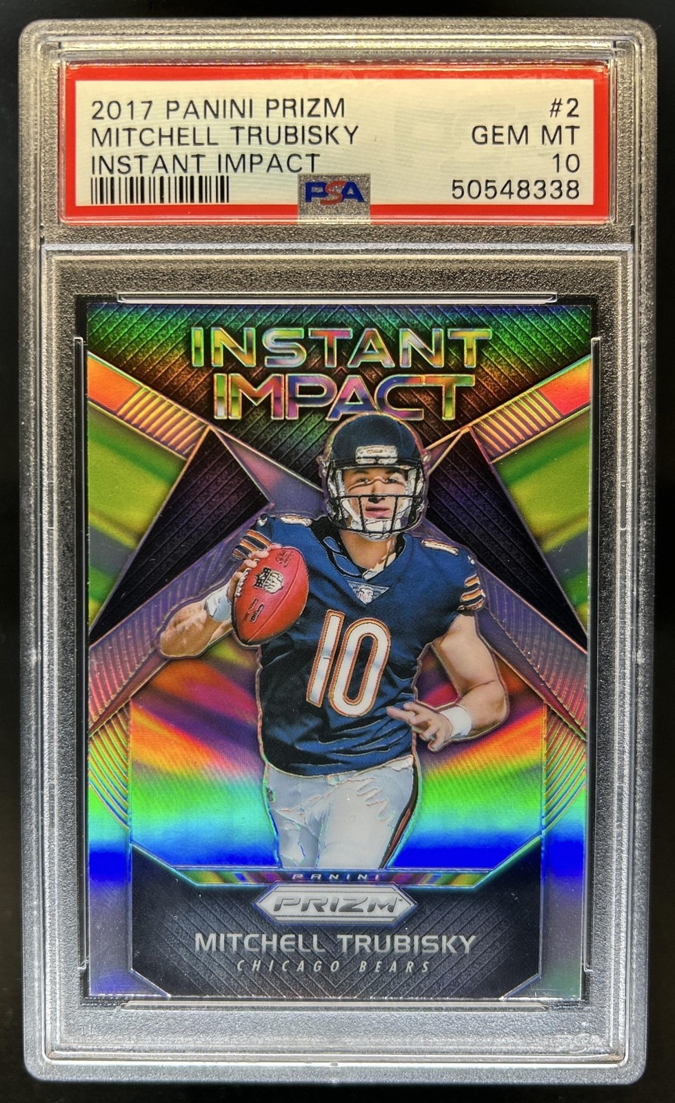 Mitchell Trubisky Panini Prizm Instant Impact #2 Base