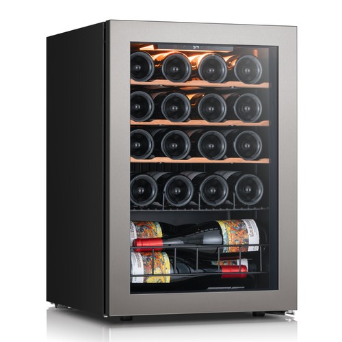 Ca'Lefort 62L Mini Wine Cooler Refrigerator 20 Bottles 37-65℉ Mini Fridge Home